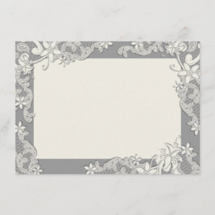 Vintages Land Blumengedanke Dankeskarte