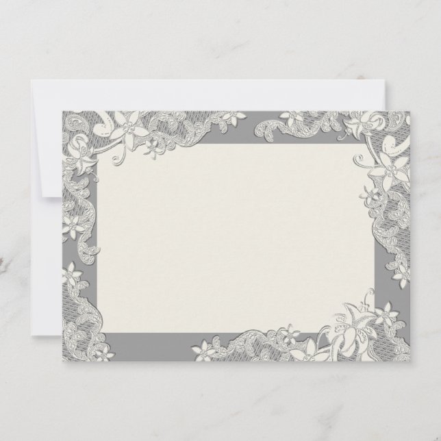 Vintages Land Blumengedanke Dankeskarte (Vorderseite)