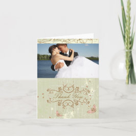 Vintages Land rustic Creme Hochzeit danke