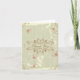 Vintages Land rustic Creme Hochzeit danke