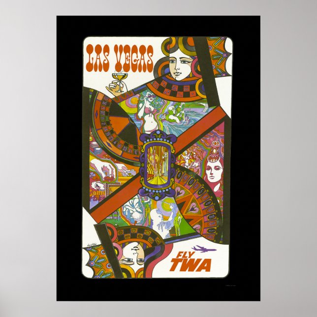 Vintages Las Vegas Travel Poster (Vorne)