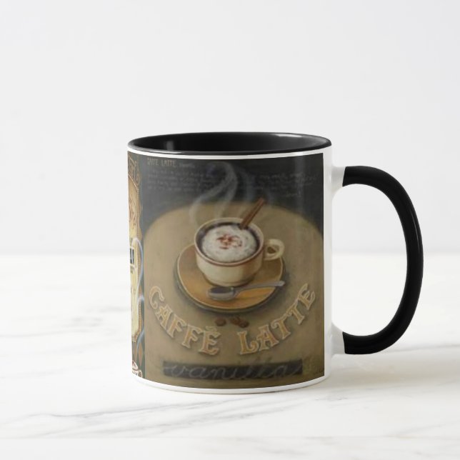 Vintages Latte Trio männlich Tasse (Rechts)