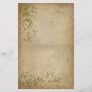 Vintages Laub - Efeu Briefpapier