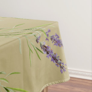 Vintages Lavendelmuster Tischdecke