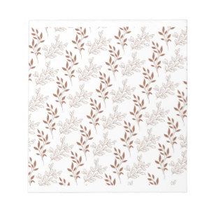 Vintages Leaf-Muster Notizblock