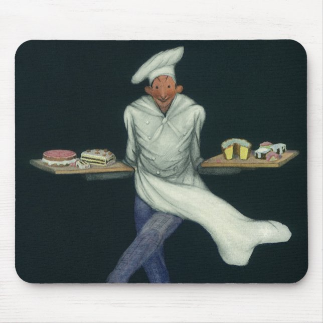 Vintages Lebensmittelgeschäft, Bäckerei mit Kondit Mousepad (Vorne)