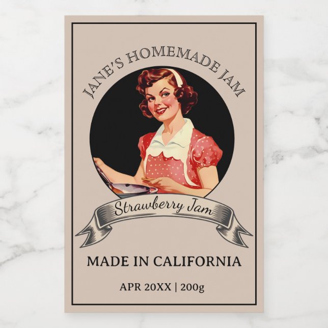 Vintages Lebensmittelkennzeichen Lebensmitteletikett (Einzelnes Label)