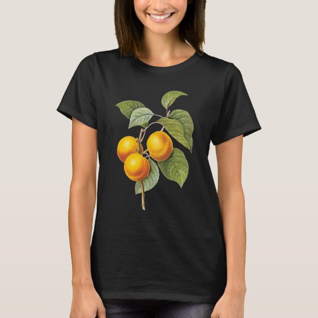 Vintages Lebensmittelobst, Apricot Peach von Redou T-Shirt (Vorderseite)