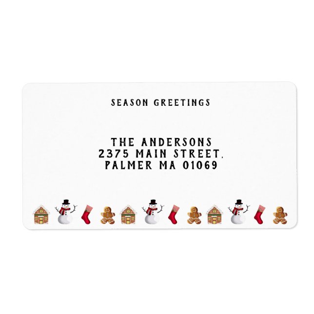 Vintages Lebkuchen und Schneemann (Vorne)