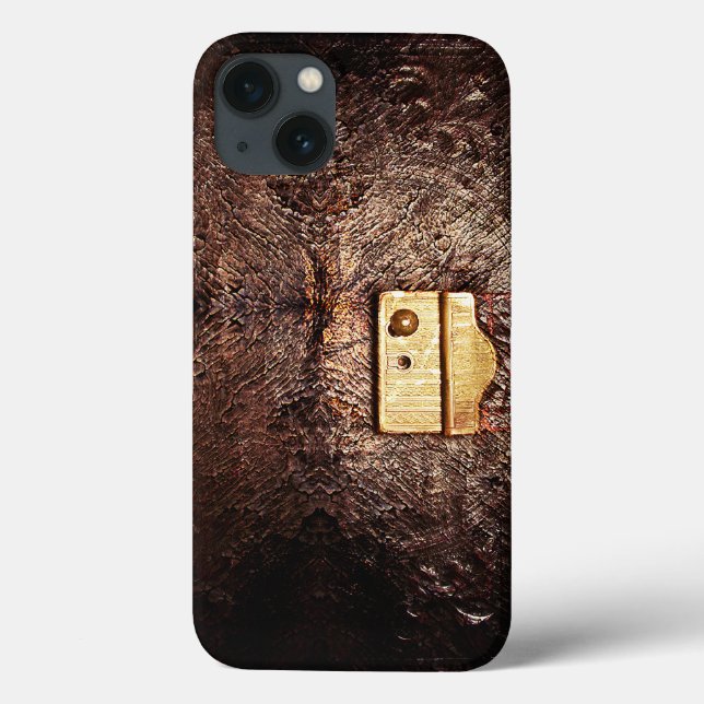 Vintages Leder Case-Mate iPhone Hülle (Rückseite)