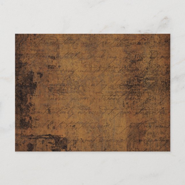 Vintages Leder Postkarte (Vorderseite)