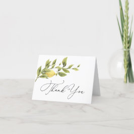 Vintages Lemon Brautparty Danke Note Card