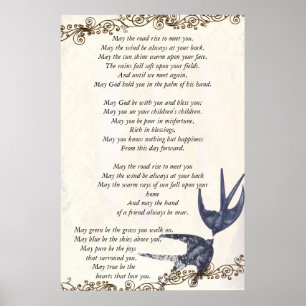 Vintages Liebesgedicht Poster