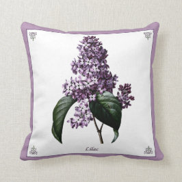 Vintages Lilac Botanisches Kissen
