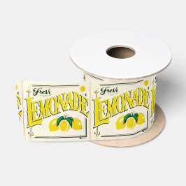 Vintages Limonadezeichenband Satinband