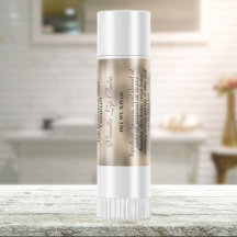 Vintages Lippenbalsam-Tube-Etikett - Perlfolie