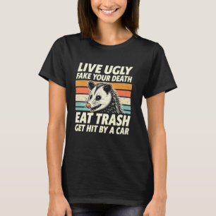 Vintages Live-Ugg-Fake Ihr Tod essen Müll Hi T-Shirt