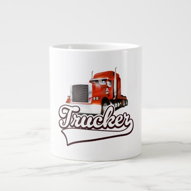 Vintages LKW-Logo Jumbo-Tasse (Vorderseite)