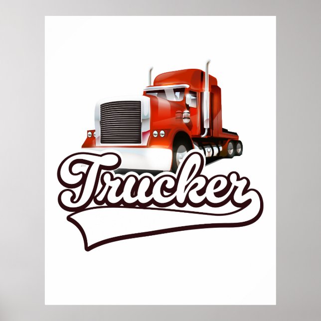 Vintages LKW-Logo Poster (Vorne)