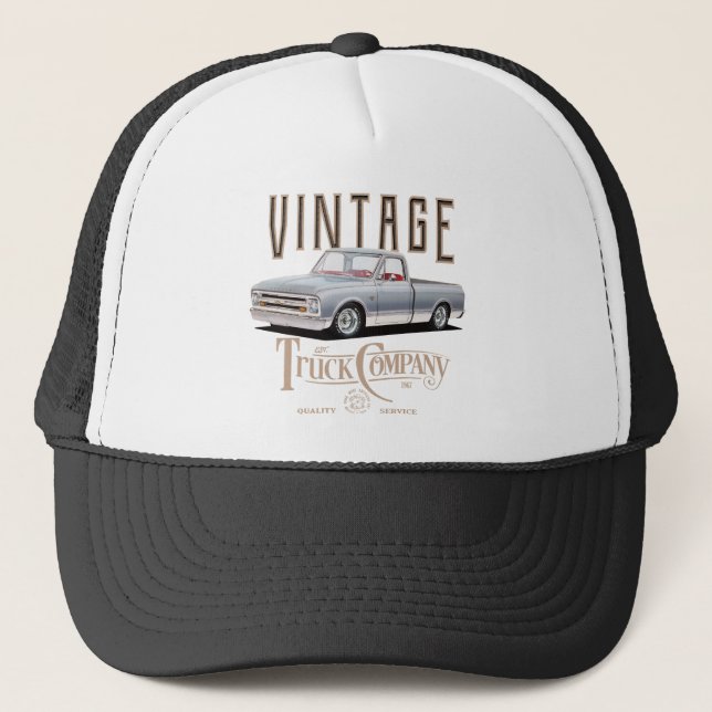 Vintages LKW-Unternehmen Truckerkappe (Vorderseite)