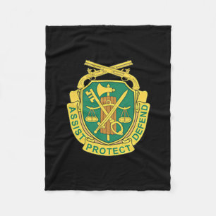 Vintages Logo des US-Militärpolizeikorps Veteran P Fleecedecke