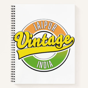 Vintages Logo-Poster Notizbuch