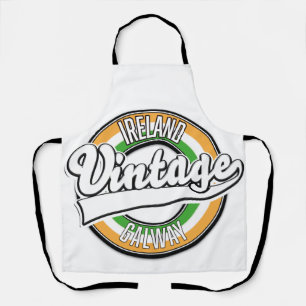 Vintages Logo von Ireland Galway Schürze