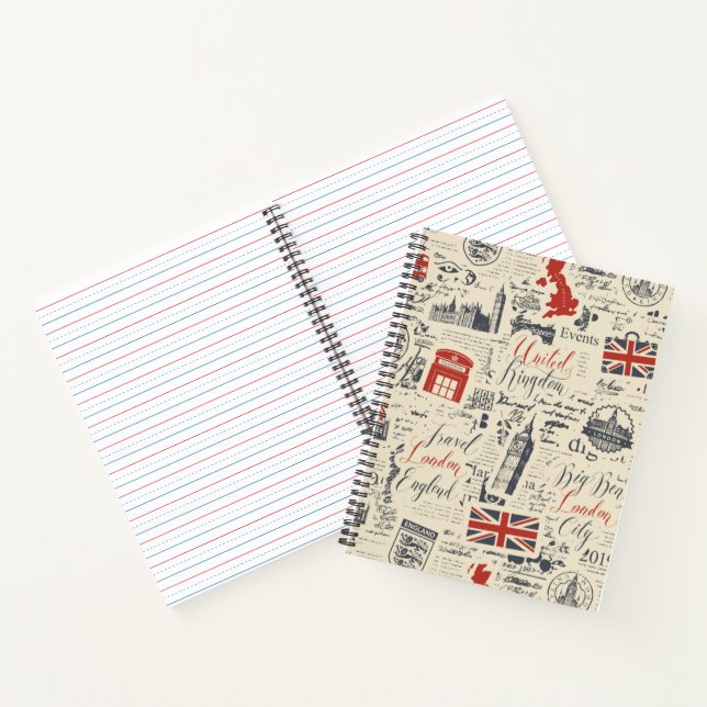 Vintages Londoner Notebook Notizbuch (Innenseite)