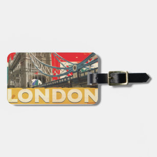 Vintages Londoner Poster Gepäckanhänger