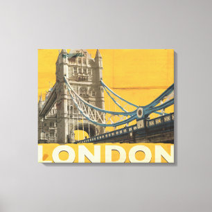 Vintages Londoner Poster Leinwanddruck