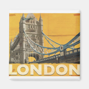 Vintages Londoner Poster Magnet
