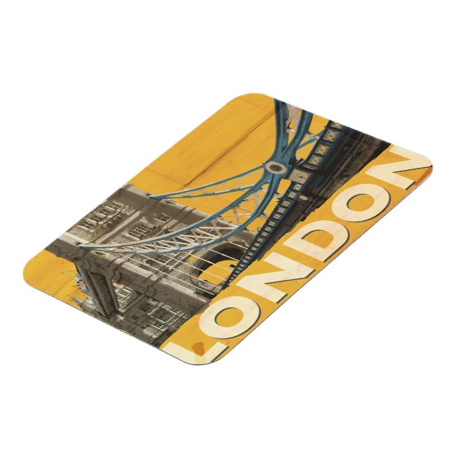 Vintages Londoner Poster Magnet (Linke Seite)