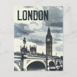 Vintages Londoner Poster Postkarte
