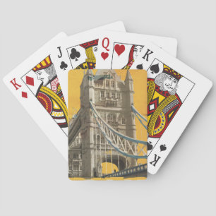 Vintages Londoner Poster Spielkarten