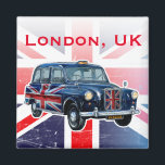 Vintages Londoner Schwarztaxi Magnet<br><div class="desc">Dieses digitale zeichn zeichnet sich durch eines der bekanntesten Symbole Londons aus: das Vintage schwarze Taxi. Personalisieren Sie es heute mit jedem Text,  den Sie mögen,  und erstellen Sie sofort ein wirklich einzigartiges Geschenk für eine besondere Person.</div>