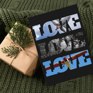 Vintages Luftfahrzeug-Foto Cooler Vater Karte