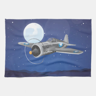 Vintages Luftfahrzeug Handtuch