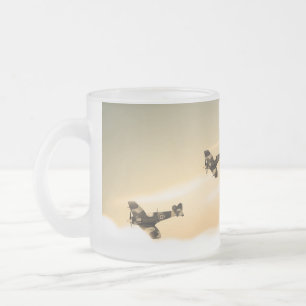 Vintages Luftfahrzeug Mattglastasse