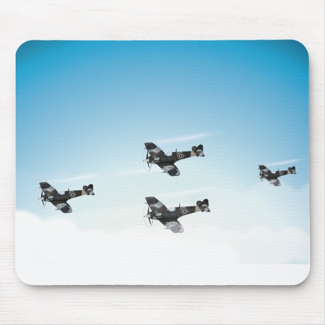 Vintages Luftfahrzeug Mousepad (Vorne)