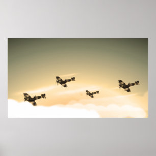 Vintages Luftfahrzeug Poster