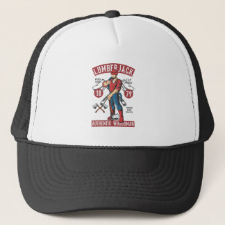 Vintages Lumberjack-Logo Truckerkappe