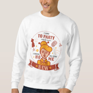 Vintages lustiges Quilter Geschenk für Näherin und Sweatshirt