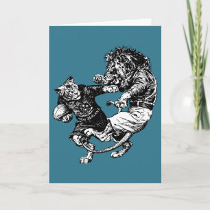 Vintages lustiges Rugby Feiertagskarte