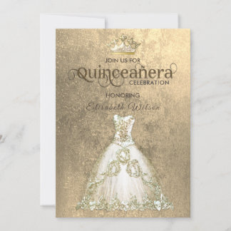Vintages Luxuskleid Titara Quinceañera Einladung