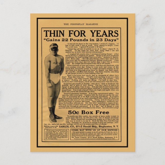 Vintages Magazin der 20er Jahre Postkarte (Vorderseite)