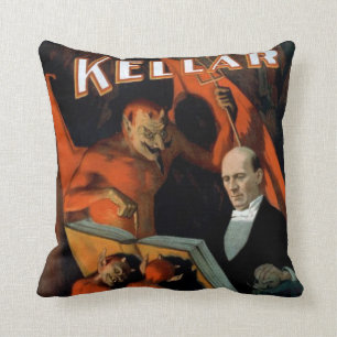 Vintages Magier Kellar Teufel-Kissen Kissen