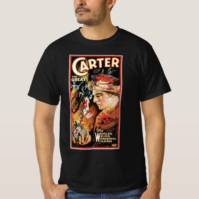 Vintages Magisches Poster, das Geheimnis tragen T-Shirt (Vorderseite)