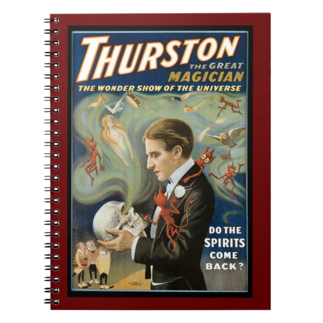 Vintages Magisches Poster, Thurston, Der große Mag Notizblock (Vorderseite)