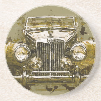 Vintages Magnesium-Sport-Auto Getränkeuntersetzer