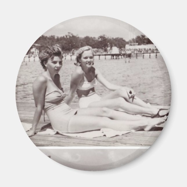 Vintages Magnet der 40er Jahre (Vorne)